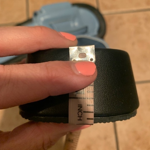 Nasty Gal Platform Buckle Sandals Blue & Black size 8 - Picture 9 of 11